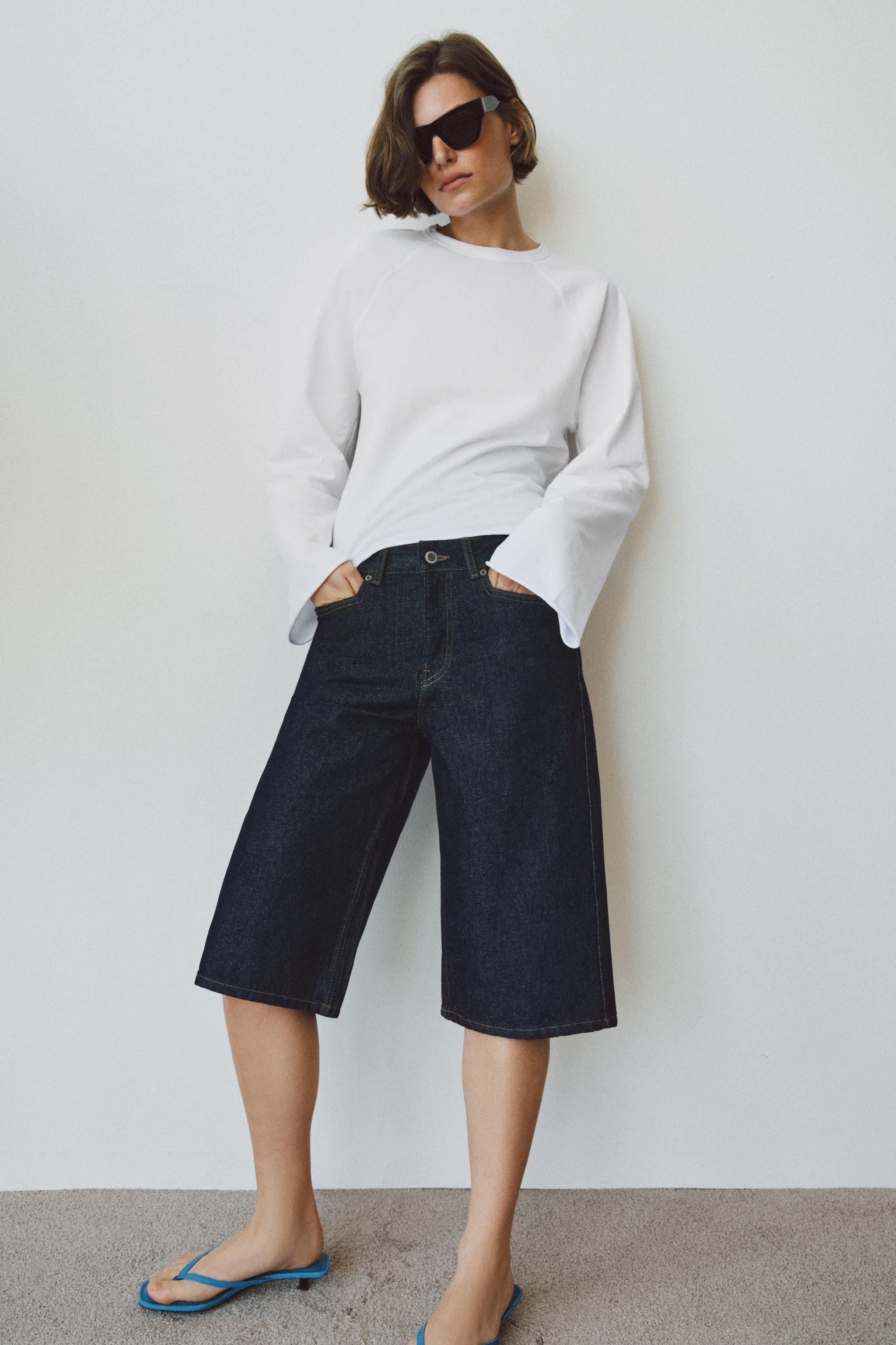 BERMUDA EN JEAN TAILLE NORMALE ZW COLLECTION